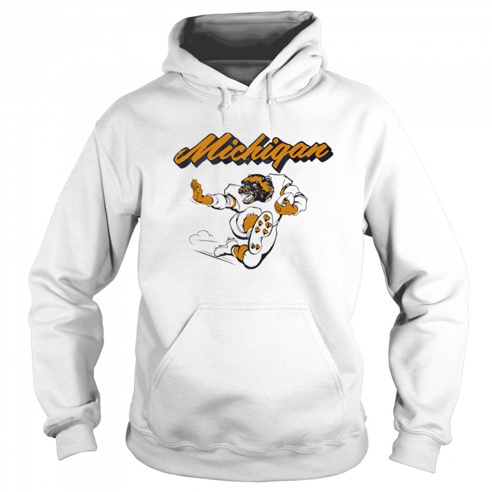 Michigan Mascot football shirt Hoodie