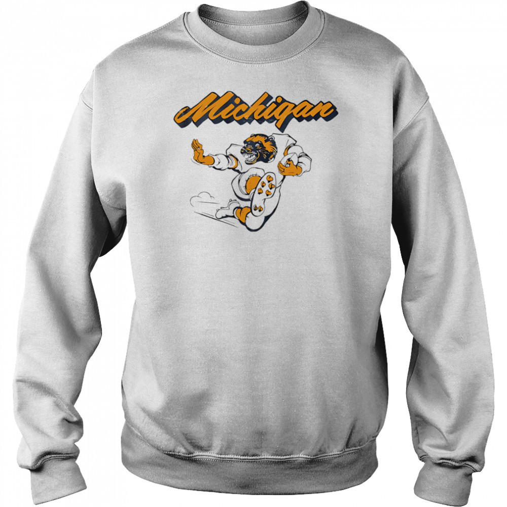 Michigan Mascot football shirt Sweatshirt