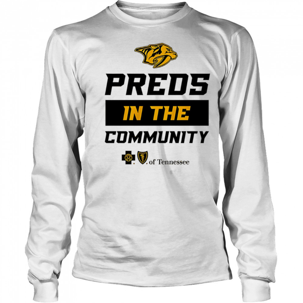 Nashville Predators Preds In The Community 2025 shirt Long Sleeved