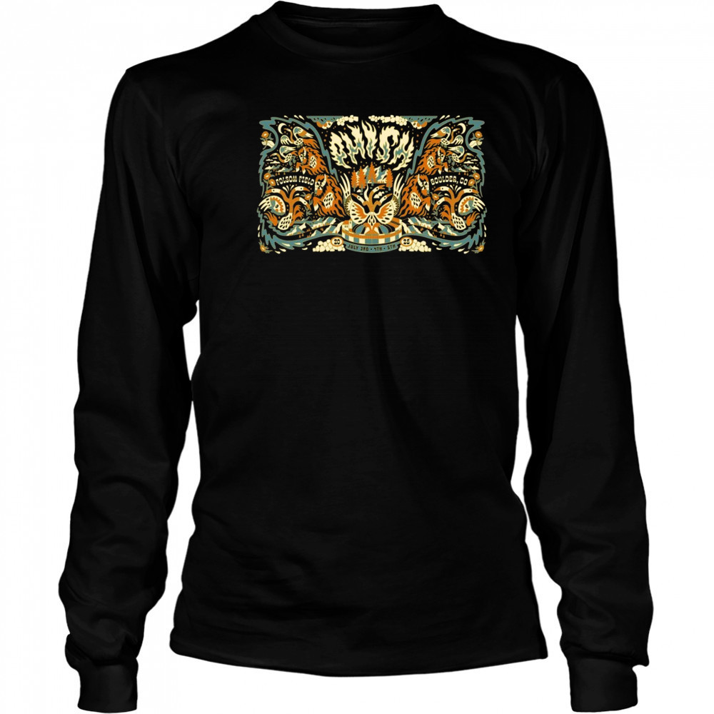 Phish Folsom Field Boulder CO July 3-5 2025 Poster T-Shirt Long Sleeved