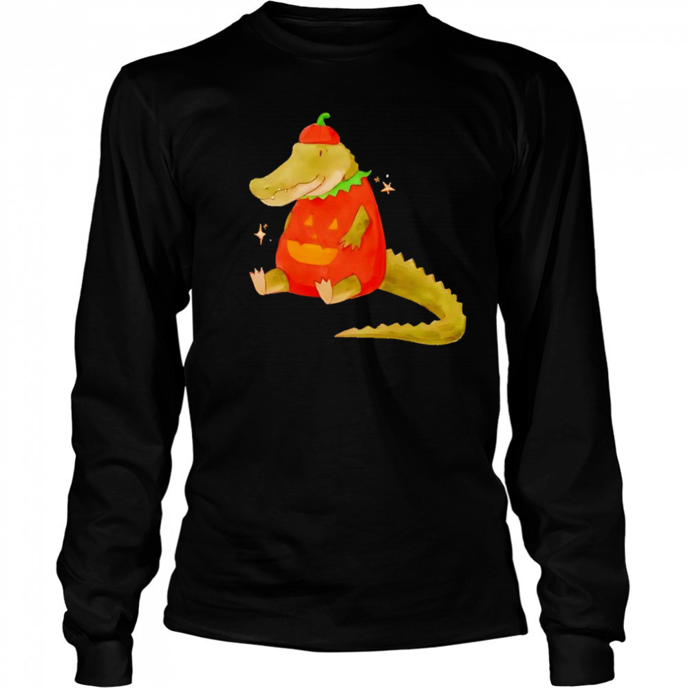 Pumpkin Gator shirt Long Sleeved