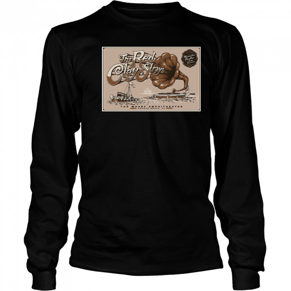 Red Clay Strays The Wharf July 3 2025 Poster T-Shirt Long Sleeved