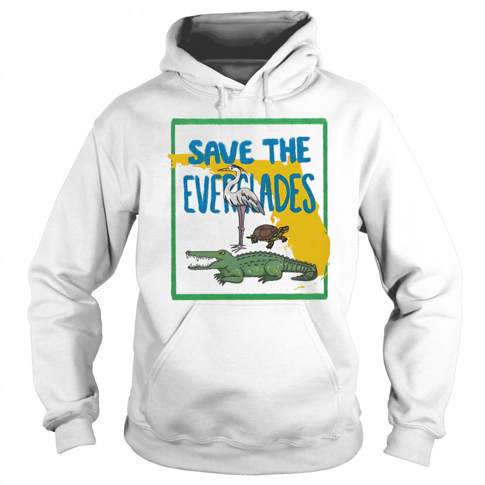 Save the Everglades Alligator shirt Hoodie