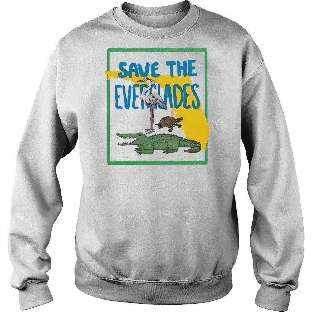 Save the Everglades Alligator shirt Sweatshirt