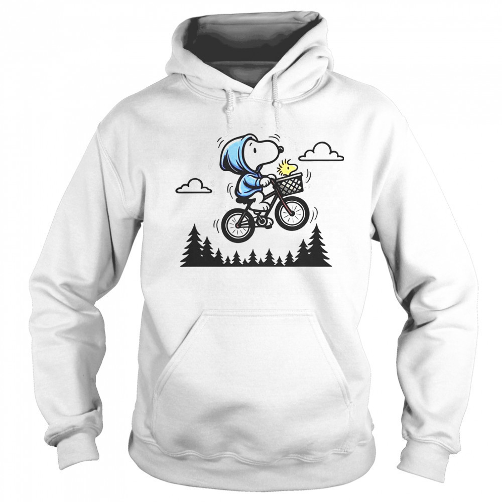 Snoopy Woodstock Fly To The Moon T-Shirt Hoodie