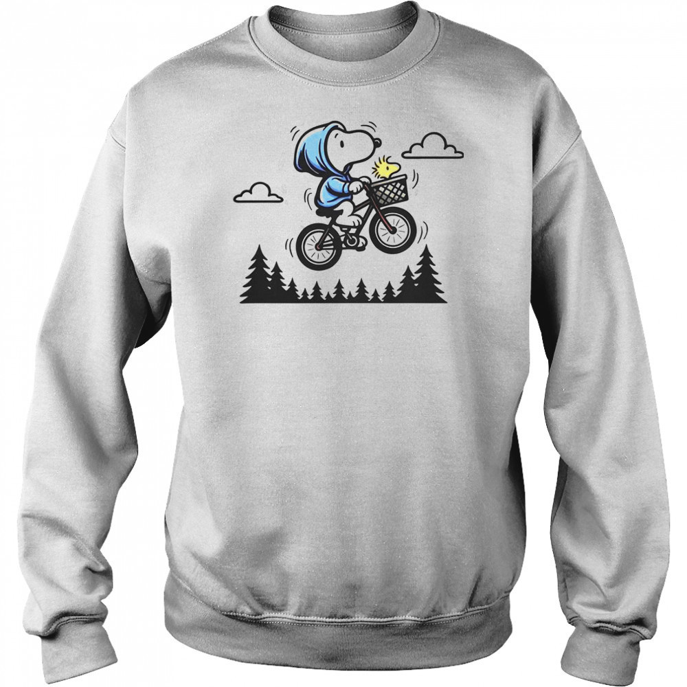 Snoopy Woodstock Fly To The Moon T-Shirt Sweatshirt
