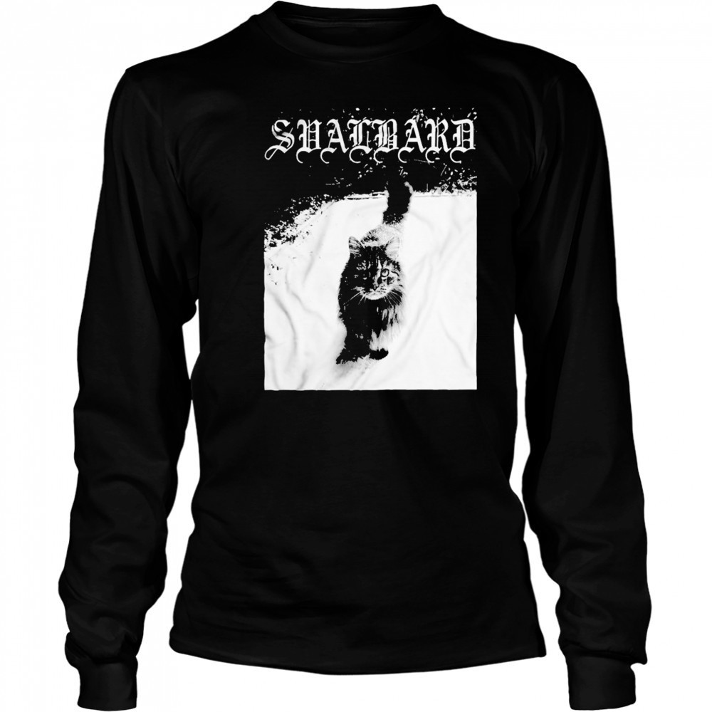 Svalbard Cat T-shirt Long Sleeved