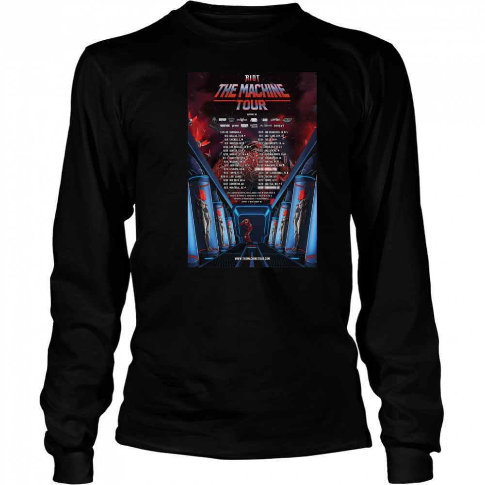 The Machine Tour 2025 RIOT Poster T-Shirt Long Sleeved