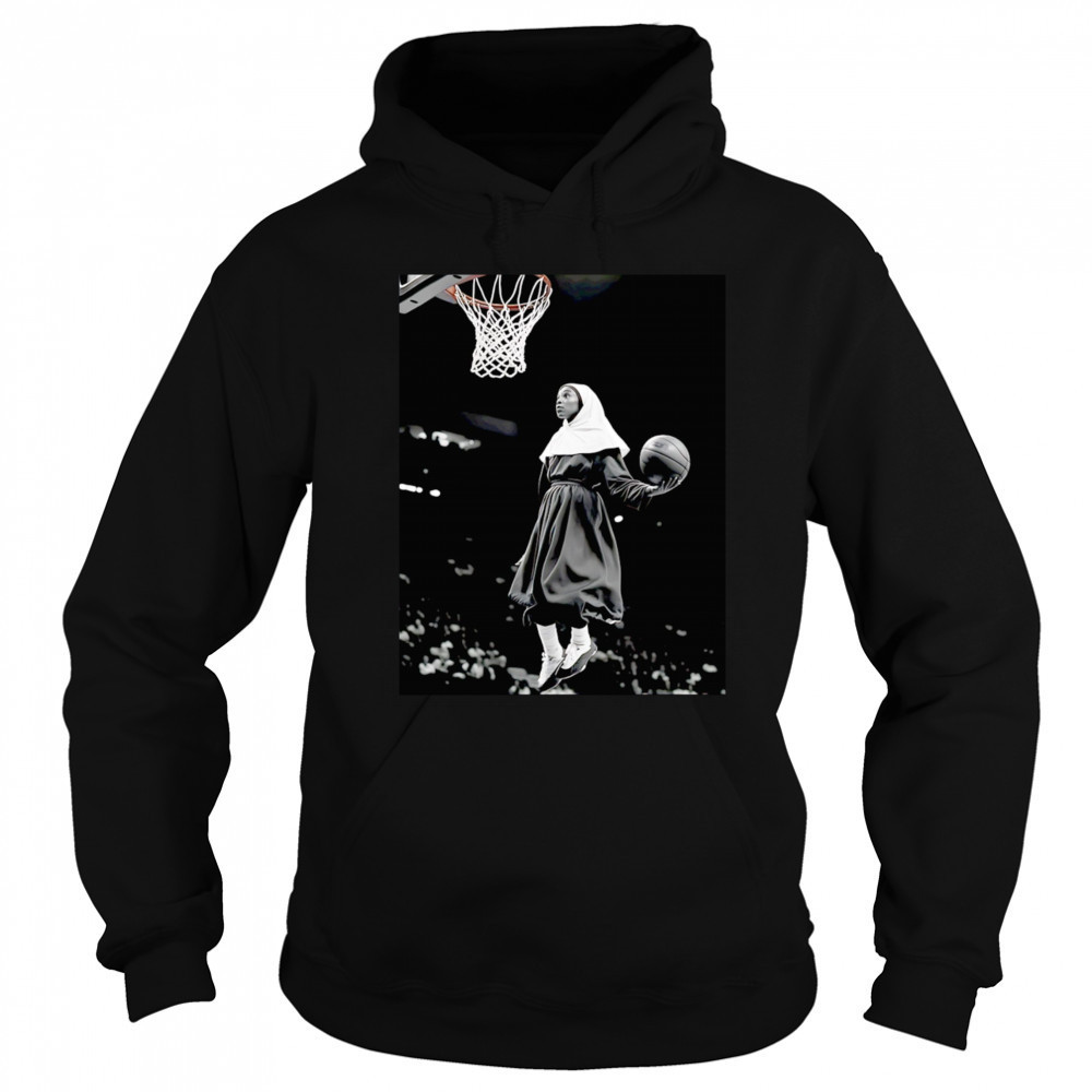 The nun dunking basketball shirt Hoodie