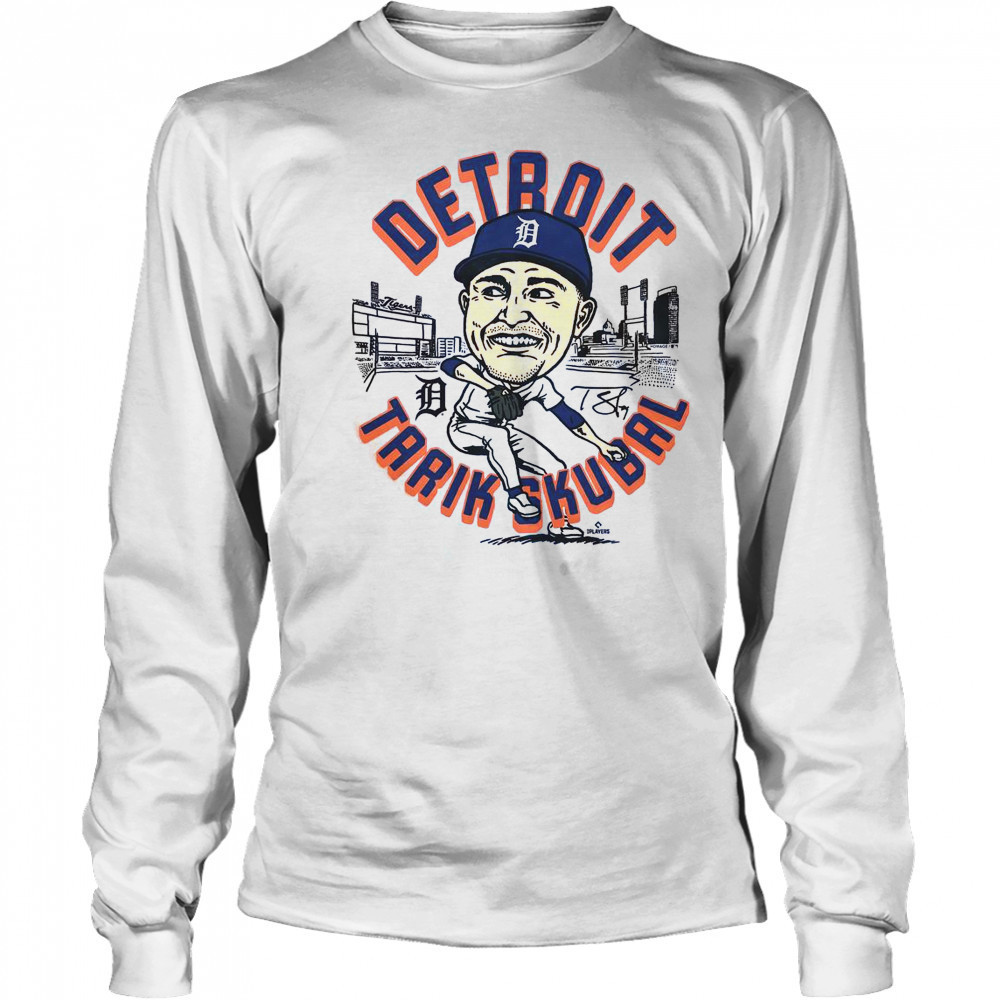 Tigers Tarik Skubal Signature T-Shirt Long Sleeved