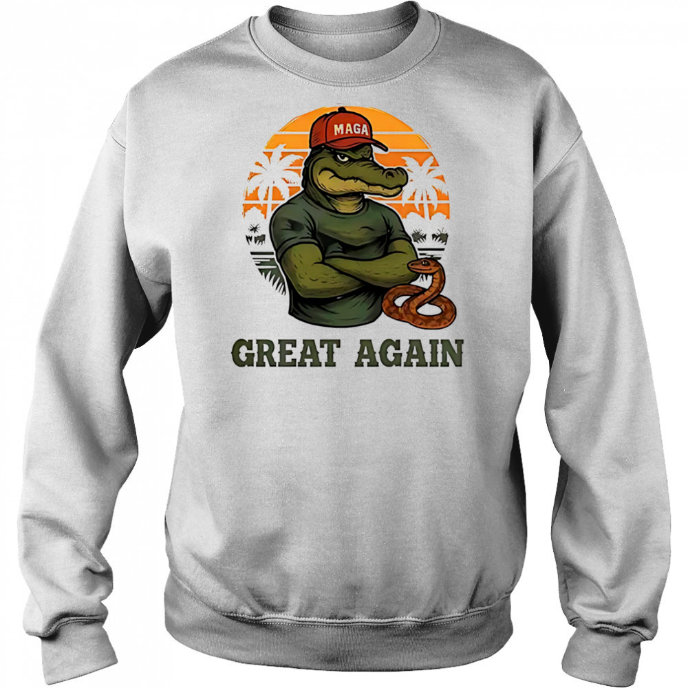 Alligator Alcatraz great again shirt Sweatshirt