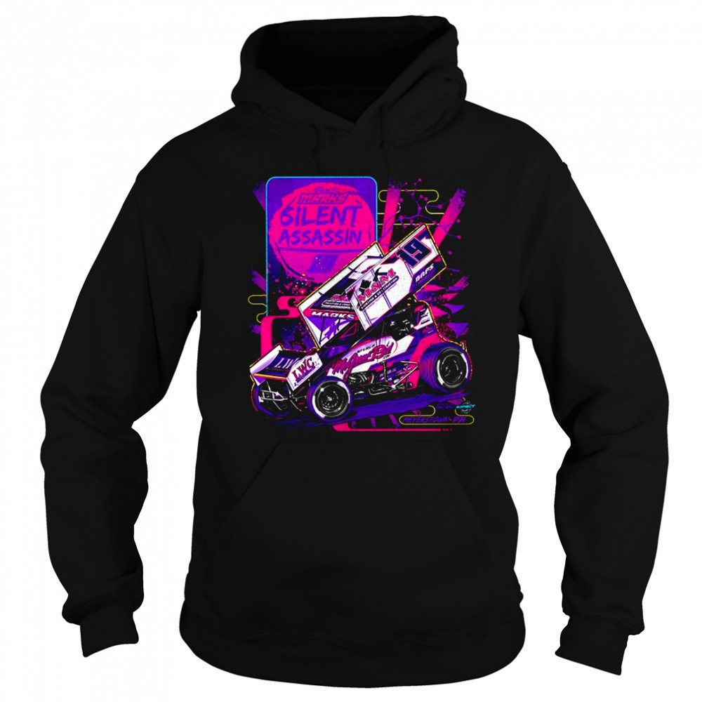 Brent Marks Silent Assassin Sprint Car Racing Tribute shirt Hoodie