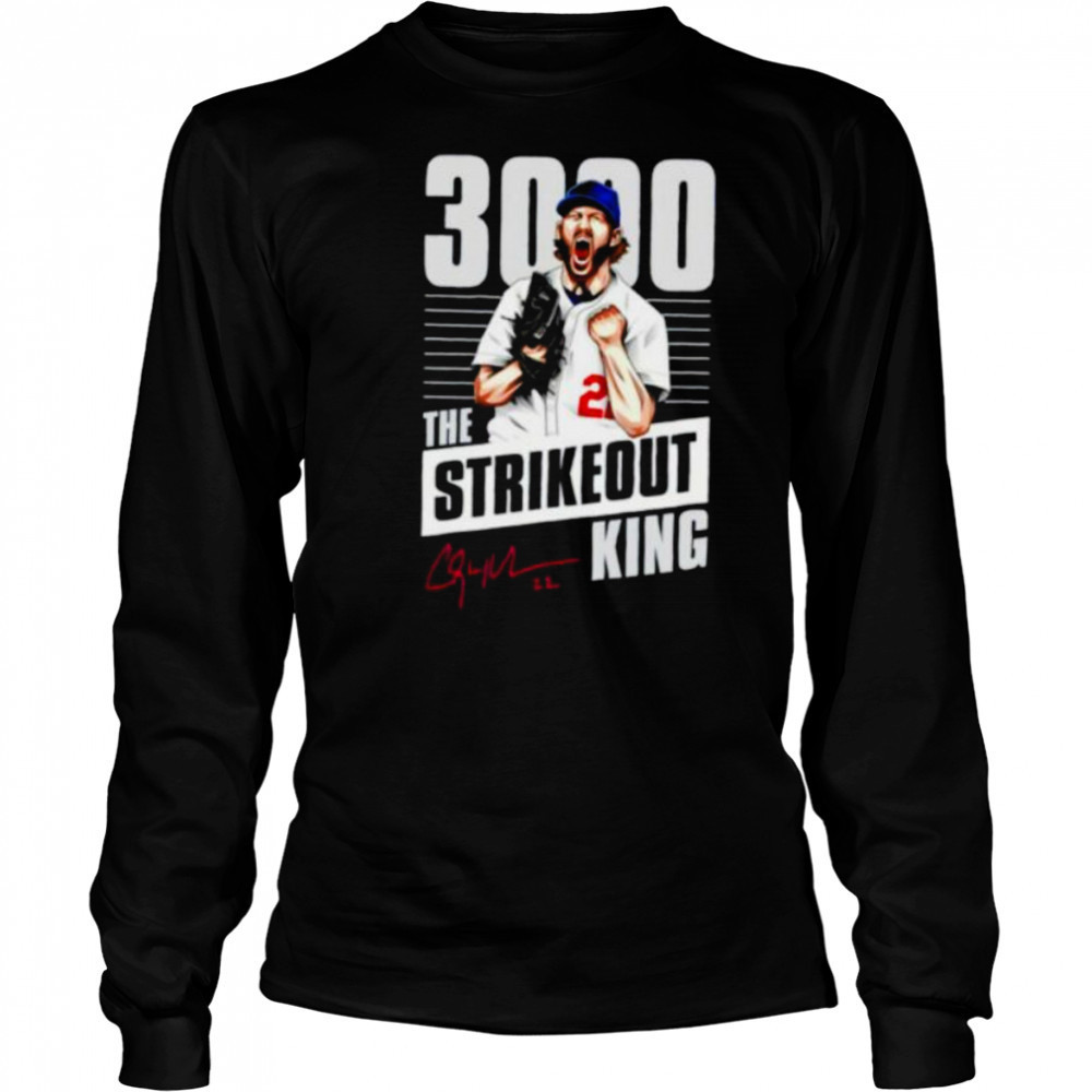 Clayton Kershaw 3000 The Strikeouts King signature shirt Long Sleeved