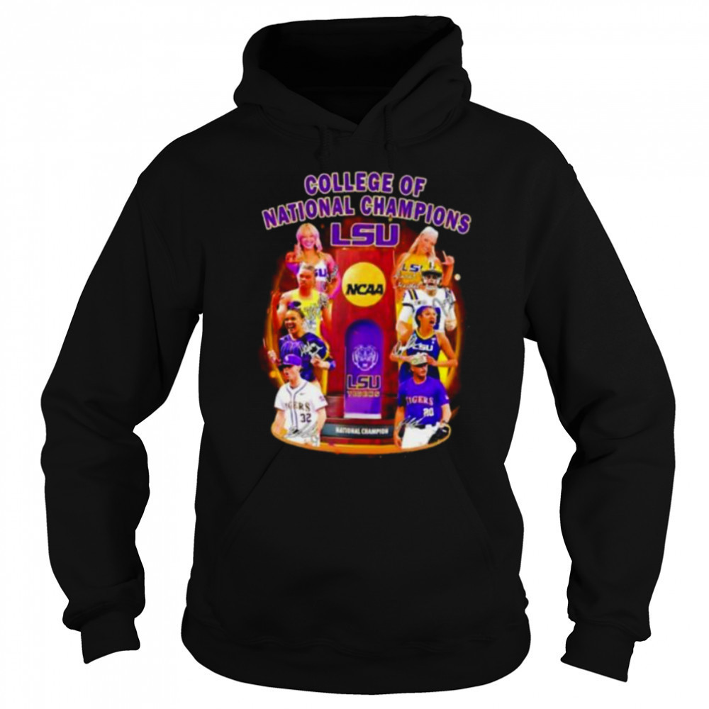 College of National Champions LSU Tigers signature shirt Hoodie