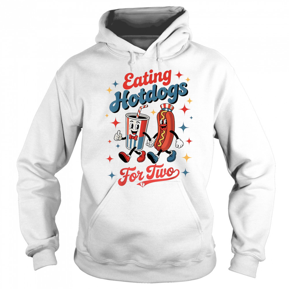 Eating hotdogs for two shirt Hoodie