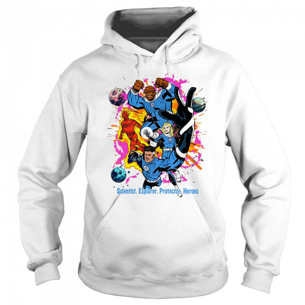 Fantastic 4 scientist explorer protector heroes shirt Hoodie