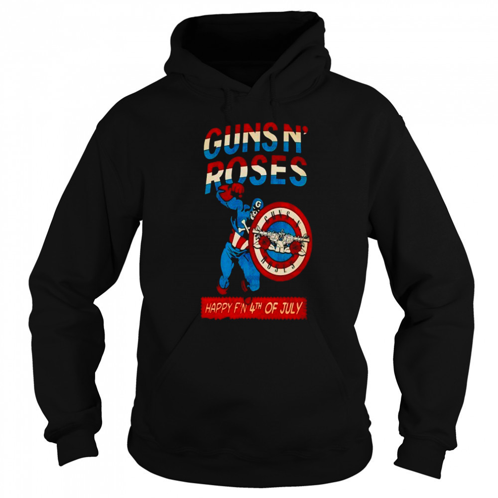 Gun N Roses Happy 4th Of July Unisex T-Shirt Hoodie