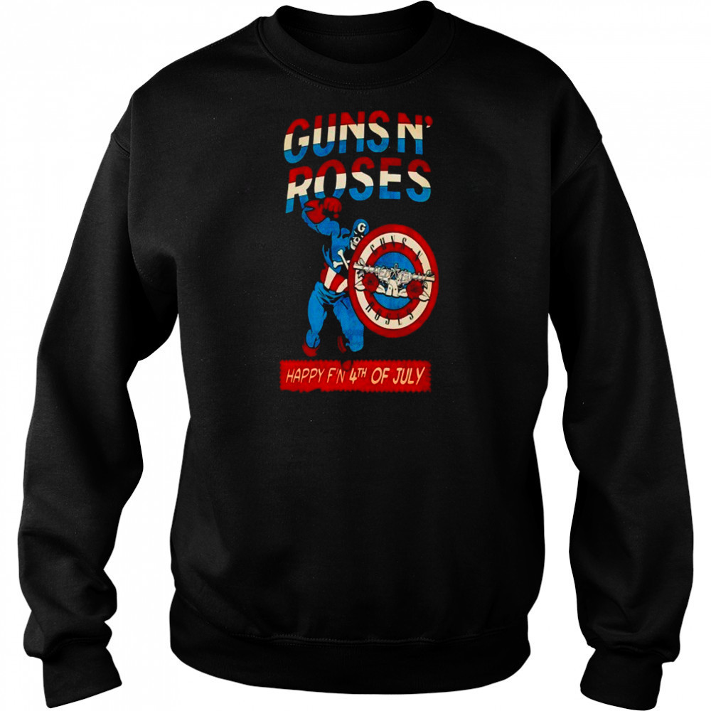 Gun N Roses Happy 4th Of July Unisex T-Shirt Sweatshirt