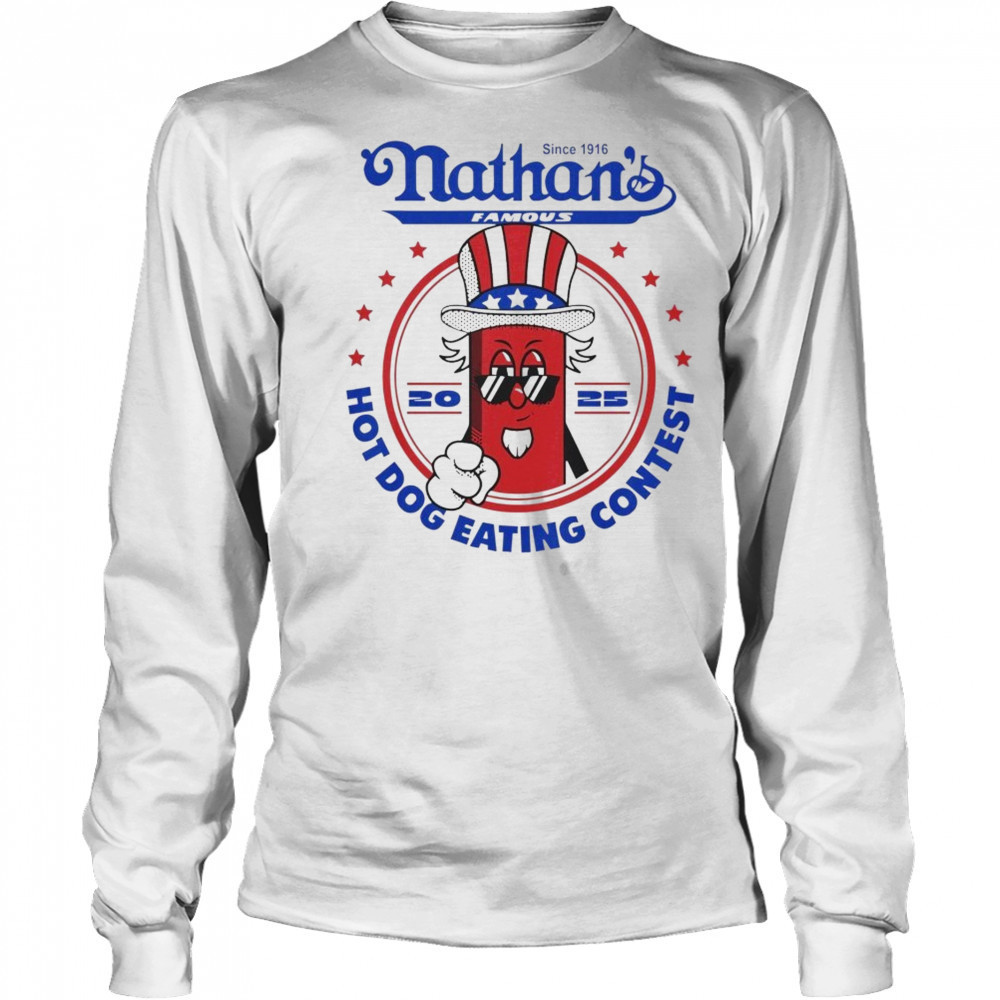 Joey Chestnut Nathan Hot Dog Eating Contest 2025 Shirt Long Sleeved
