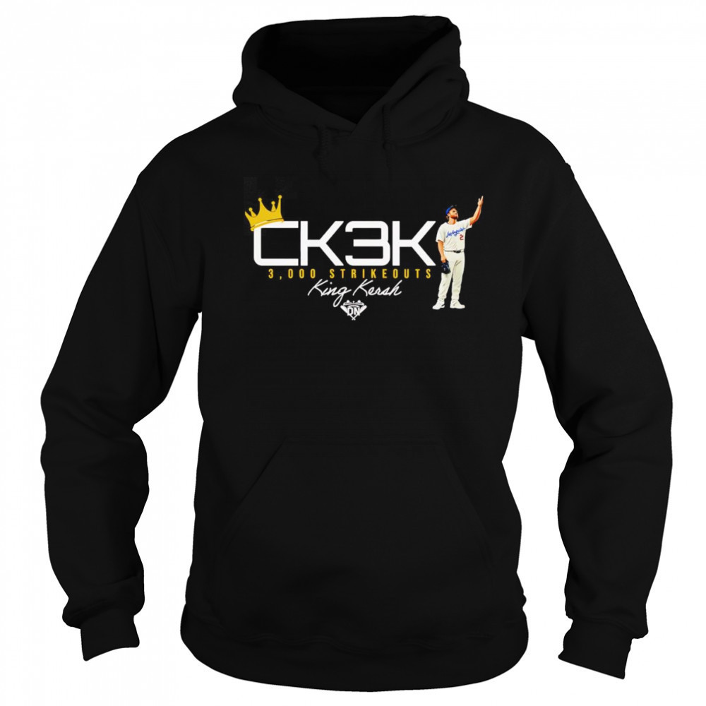 King Kersh 3,000 Strikeouts I Los Angeles Baseball shirt Hoodie