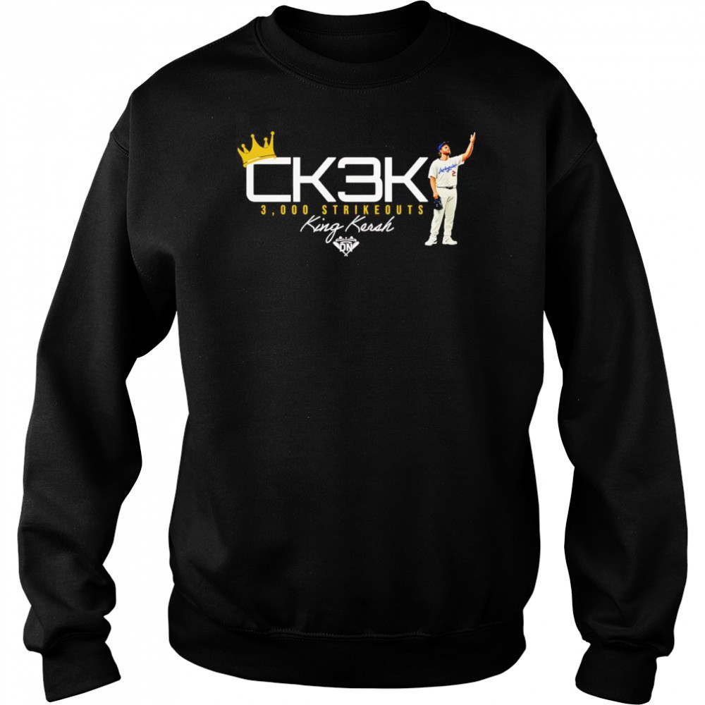 King Kersh 3,000 Strikeouts I Los Angeles Baseball shirt Sweatshirt