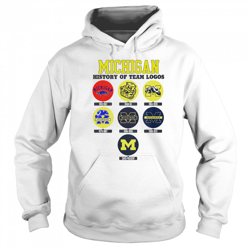 Michigan history of team logos shirt Hoodie