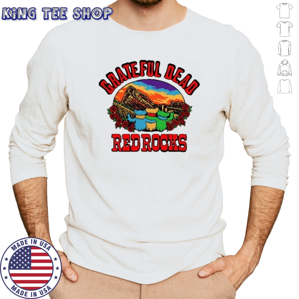 Red Rocks Grateful Dead Bears T-Shirt Long Sleeved