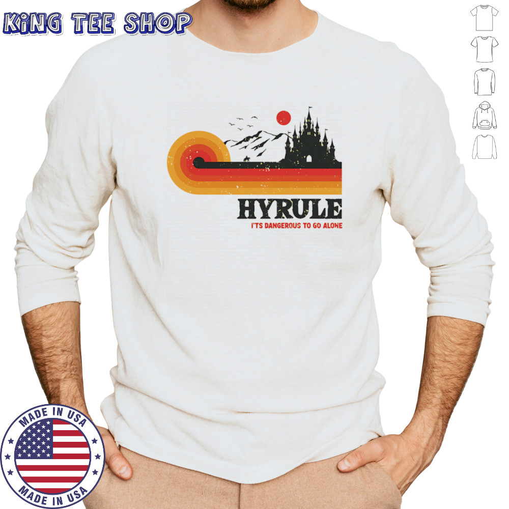 Retro Legend Hyrule it’s dangerous to go alone shirt Long Sleeved