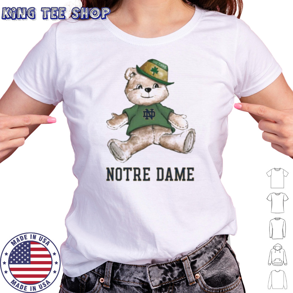 Tiny Turnip Teddy Bear Notre Dame Fighting Irish T shirt Women's T-shirt