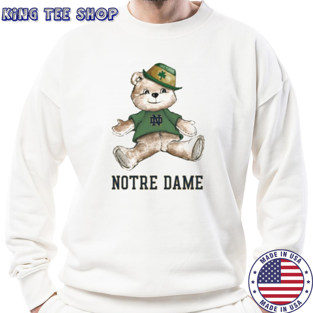 Tiny Turnip Teddy Bear Notre Dame Fighting Irish T shirt Sweatshirt