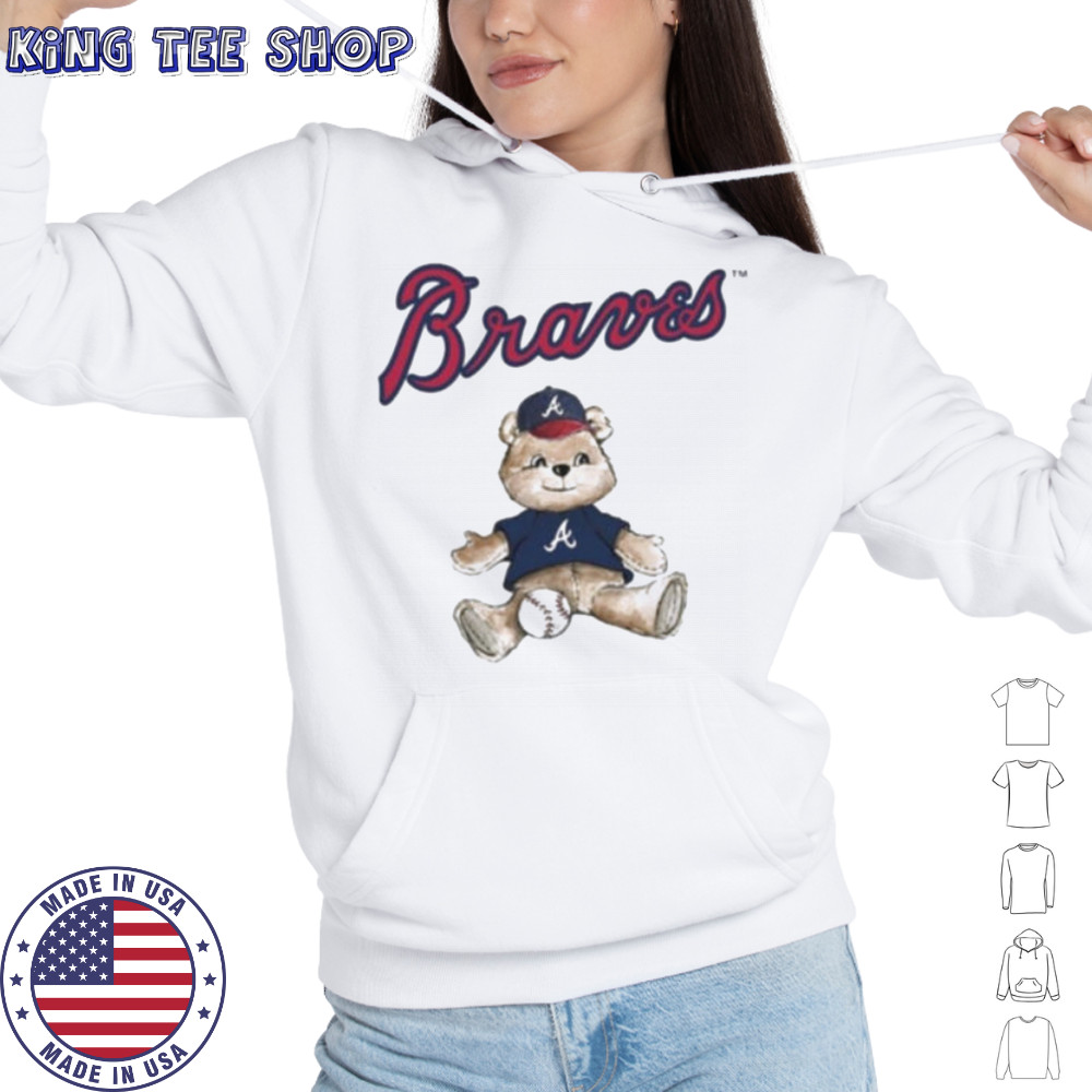 Tiny Turnip Teddy Bear X Atlanta Braves Baseball T shirt Hoodie