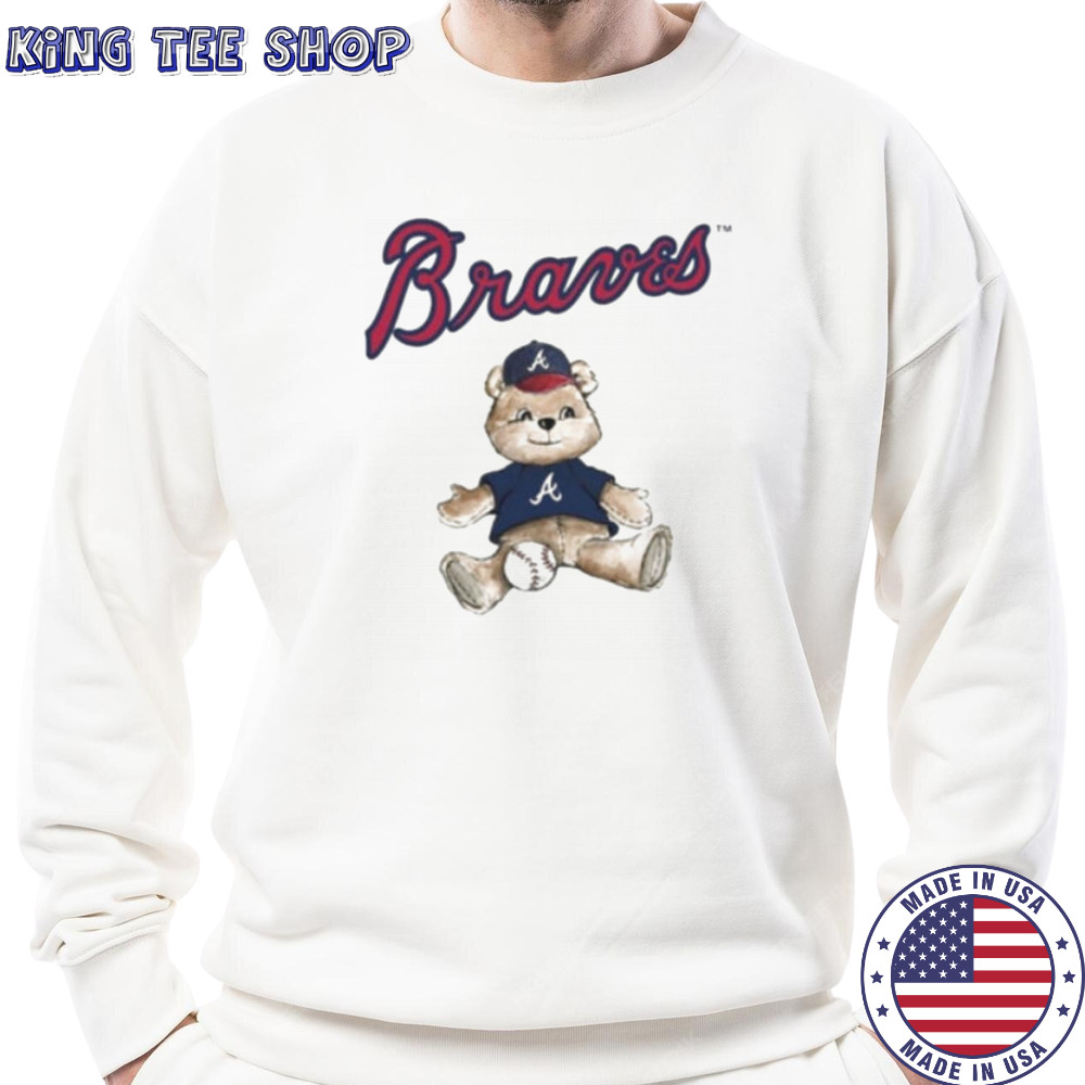 Tiny Turnip Teddy Bear X Atlanta Braves Baseball T shirt Sweatshirt