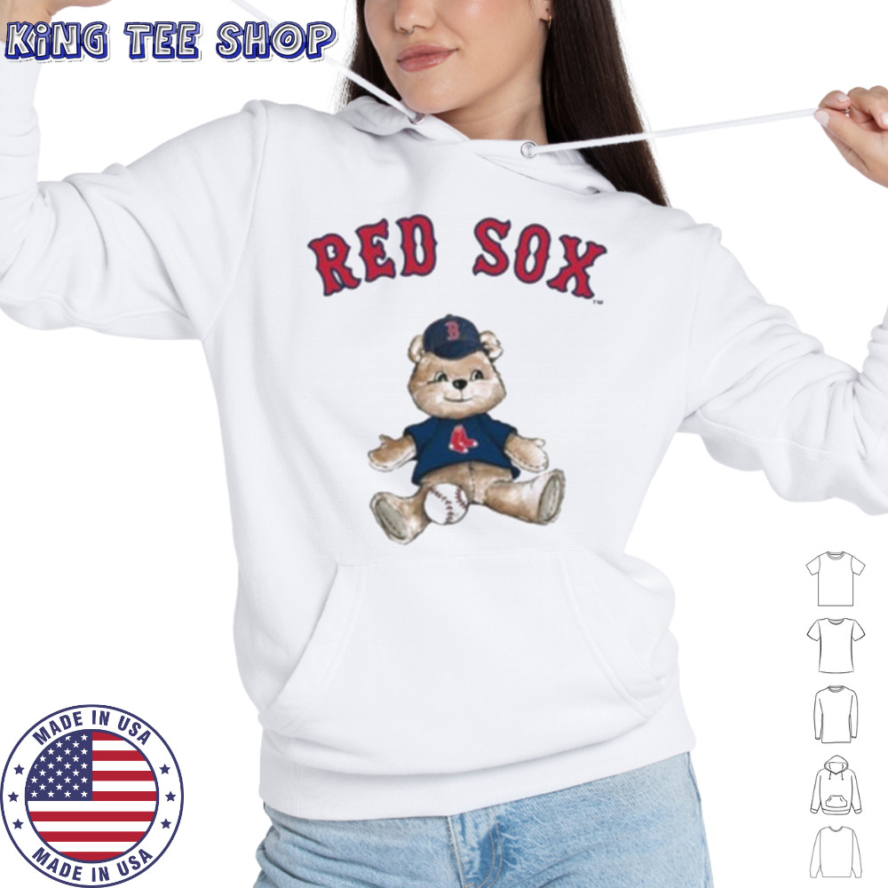 Tiny Turnip Teddy Bear X Boston Red Sox Baseball T shirt Hoodie