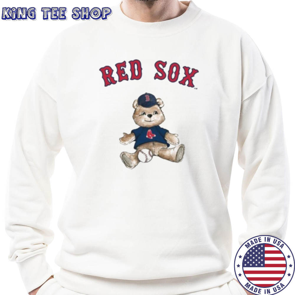 Tiny Turnip Teddy Bear X Boston Red Sox Baseball T shirt Sweatshirt