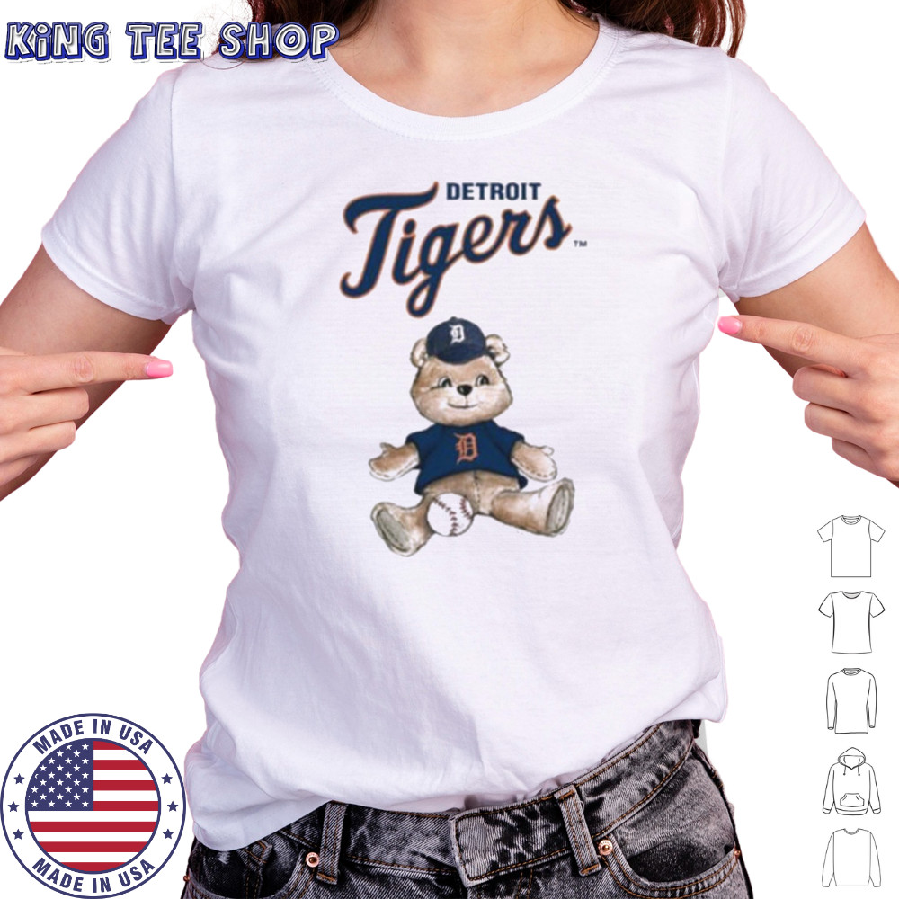 Tiny Turnip Teddy Bear X Detroit Tigers Baseball T shirt Women's T-shirt