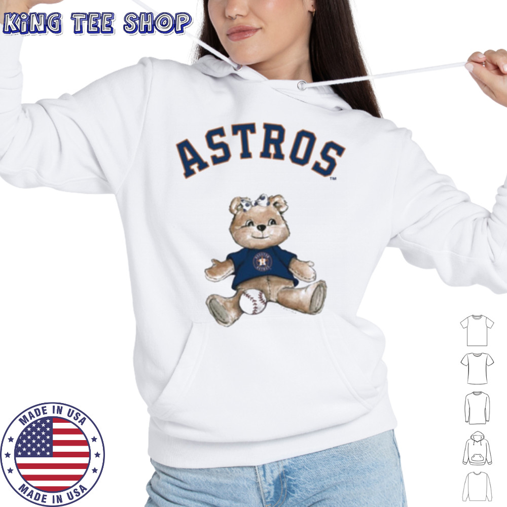 Tiny Turnip Teddy Bear X Houston Astros Baseball T shirt Hoodie