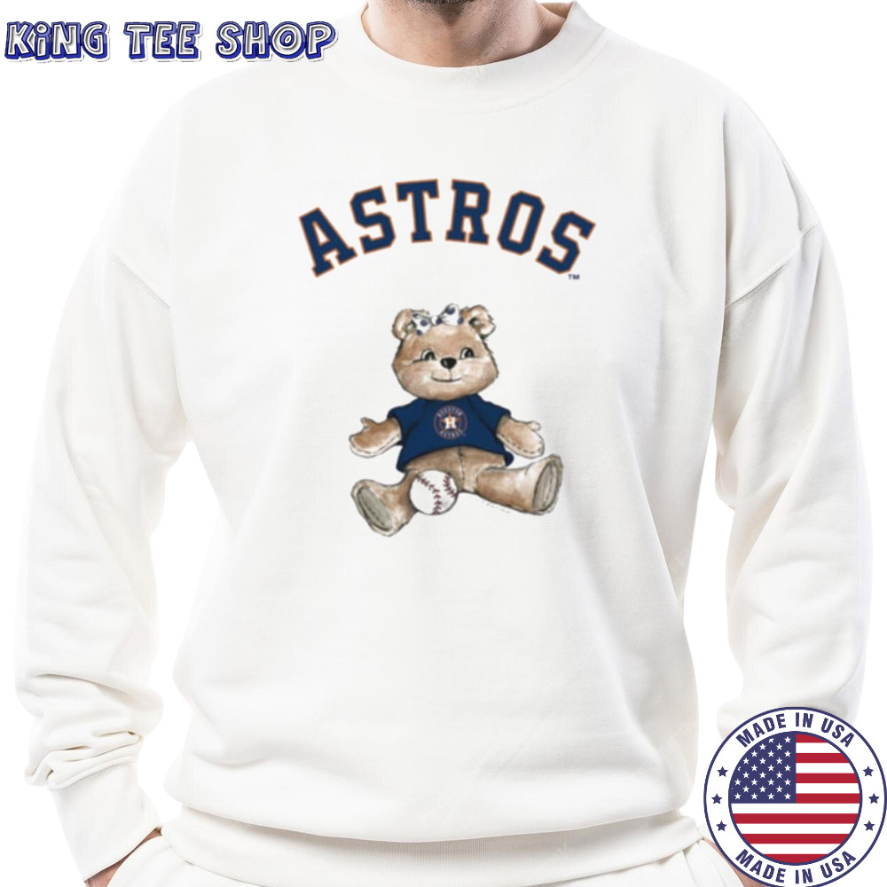 Tiny Turnip Teddy Bear X Houston Astros Baseball T shirt Sweatshirt