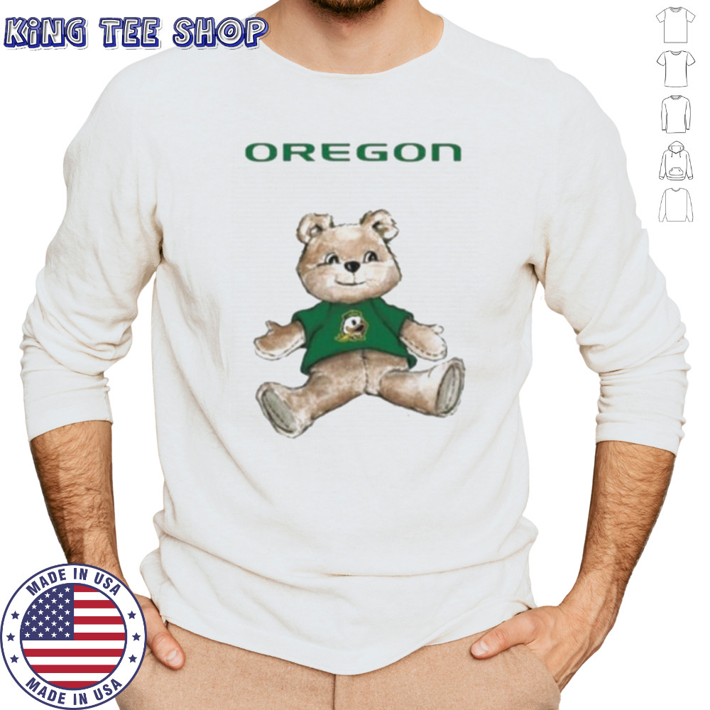 Tiny Turnip Teddy Bear X Oregon Ducks T shirt Long Sleeved