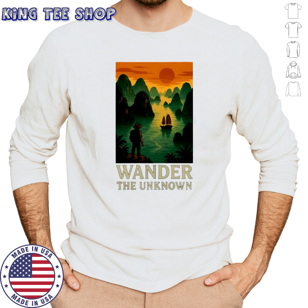 Wander the Unknown ocean ancient shirt Long Sleeved