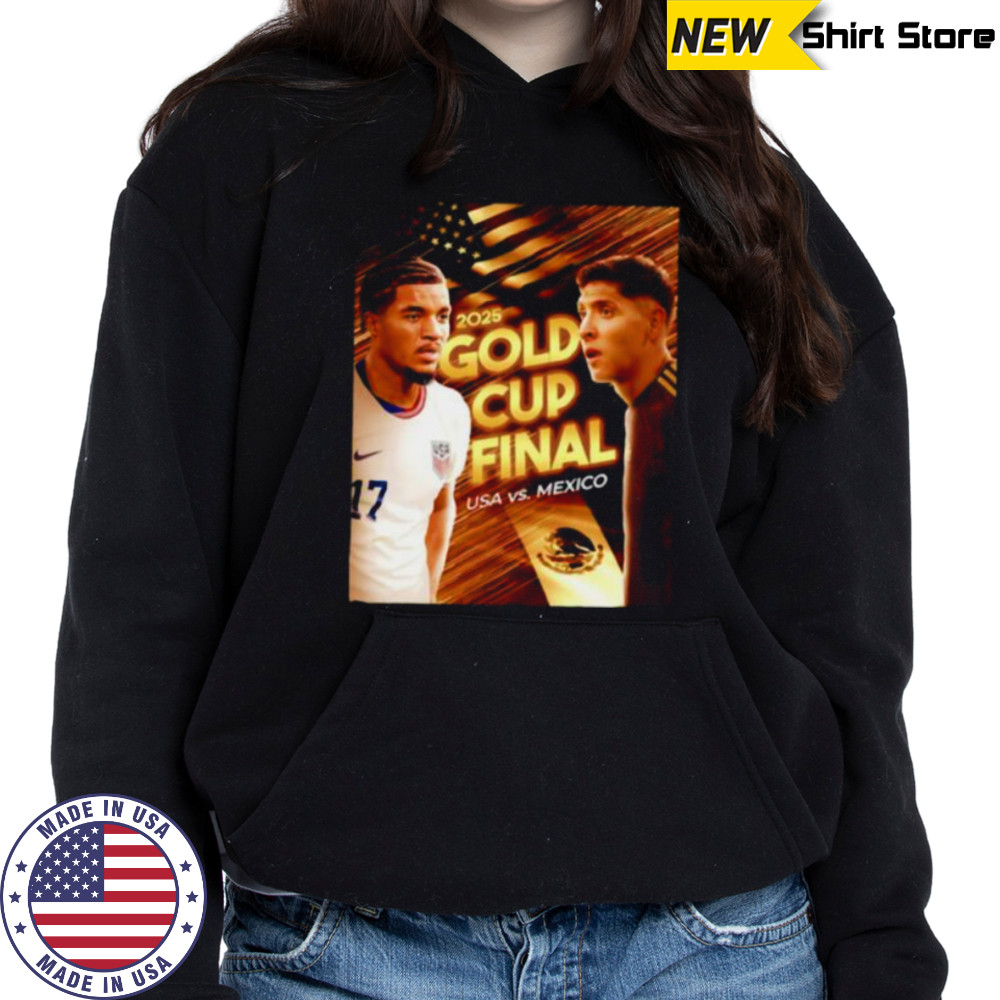 2025 Gold Cup Final USA vs Mexico shirt Hoodie