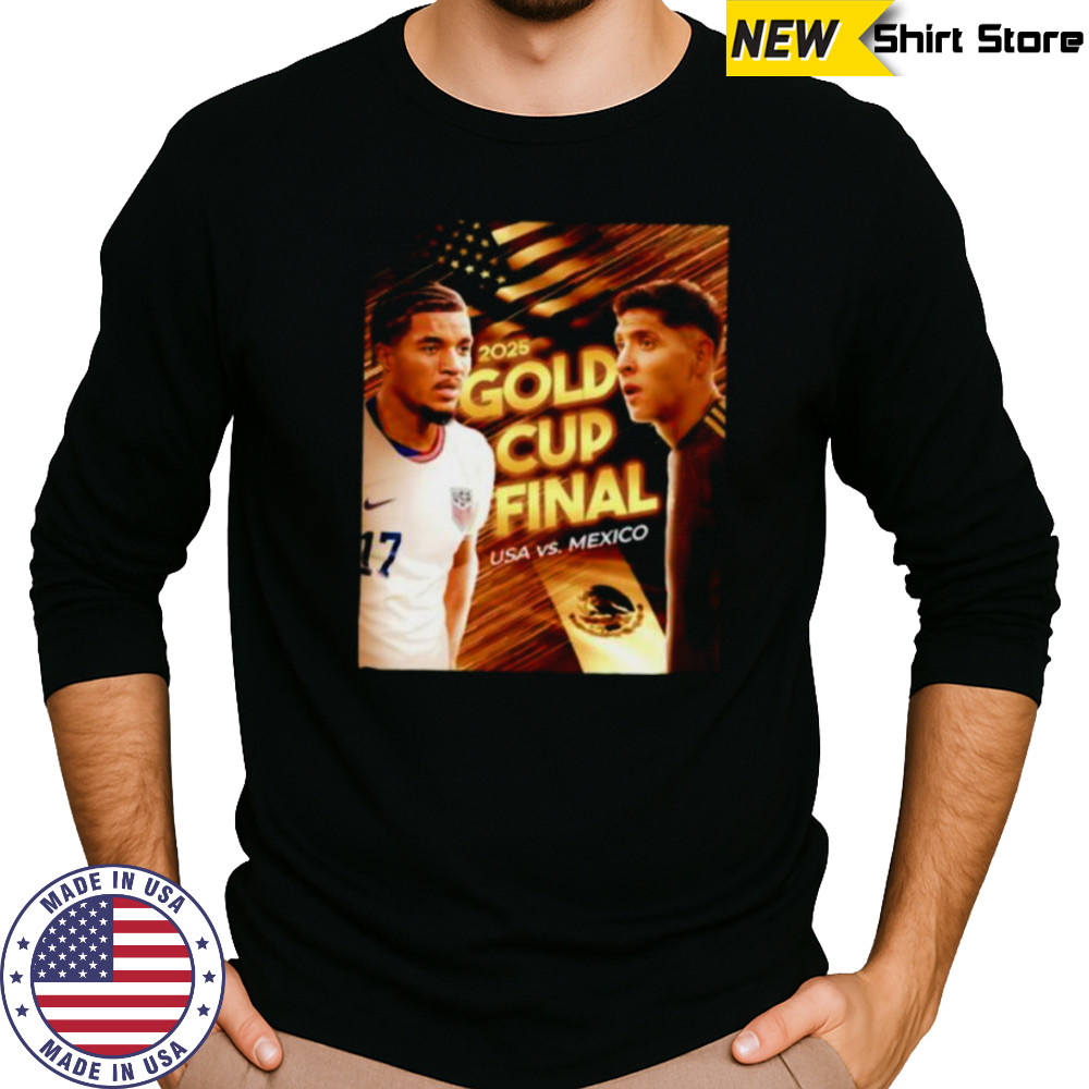 2025 Gold Cup Final USA vs Mexico shirt Long Sleeved