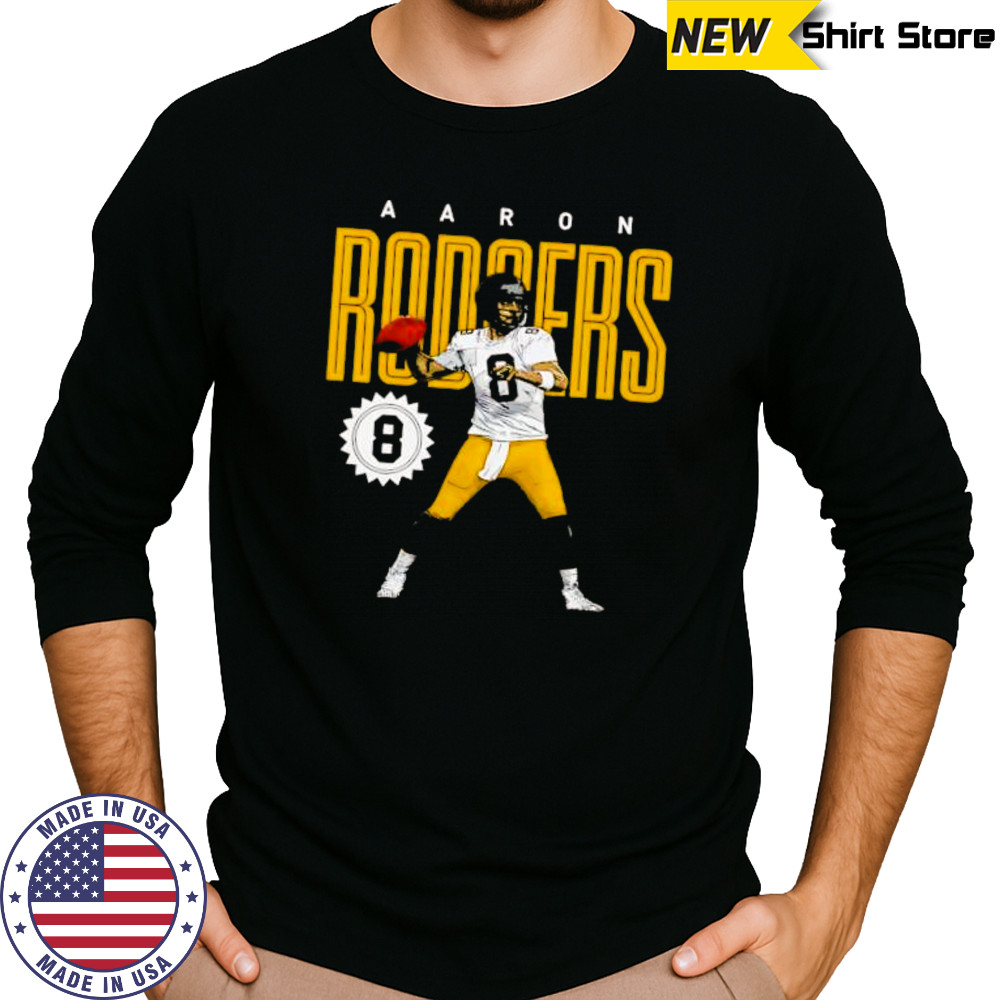Aaron rodgers Pittsburgh Steelers card shirt Long Sleeved