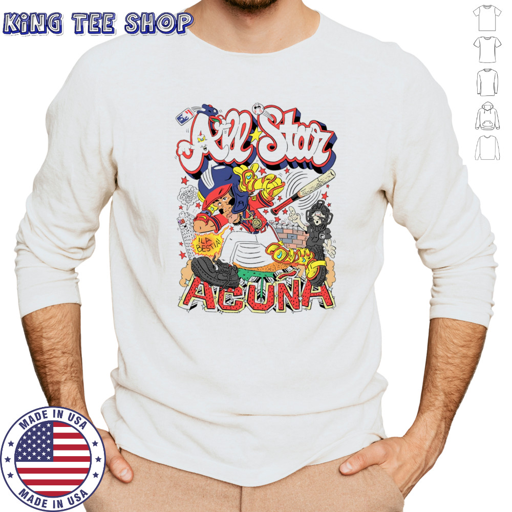All Star Acuna cartoon shirt Long Sleeved