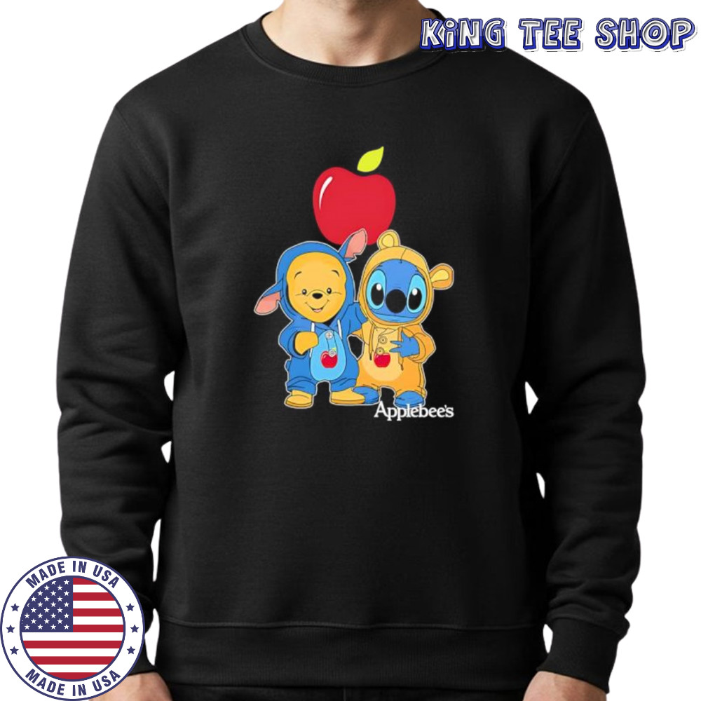Applebee’s pooh and stitch friends shirt Sweatshirt