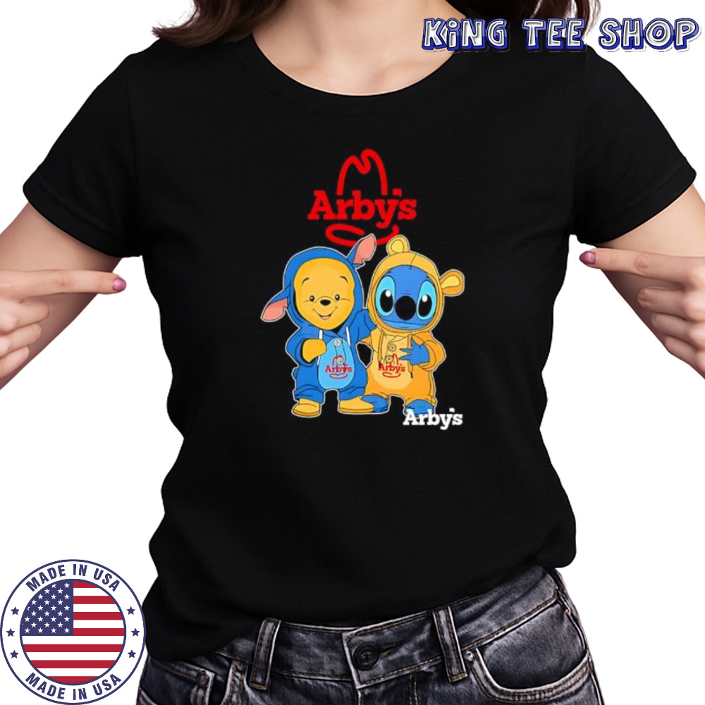 Arby’s pooh and stitch friends shirt Women's T-shirt