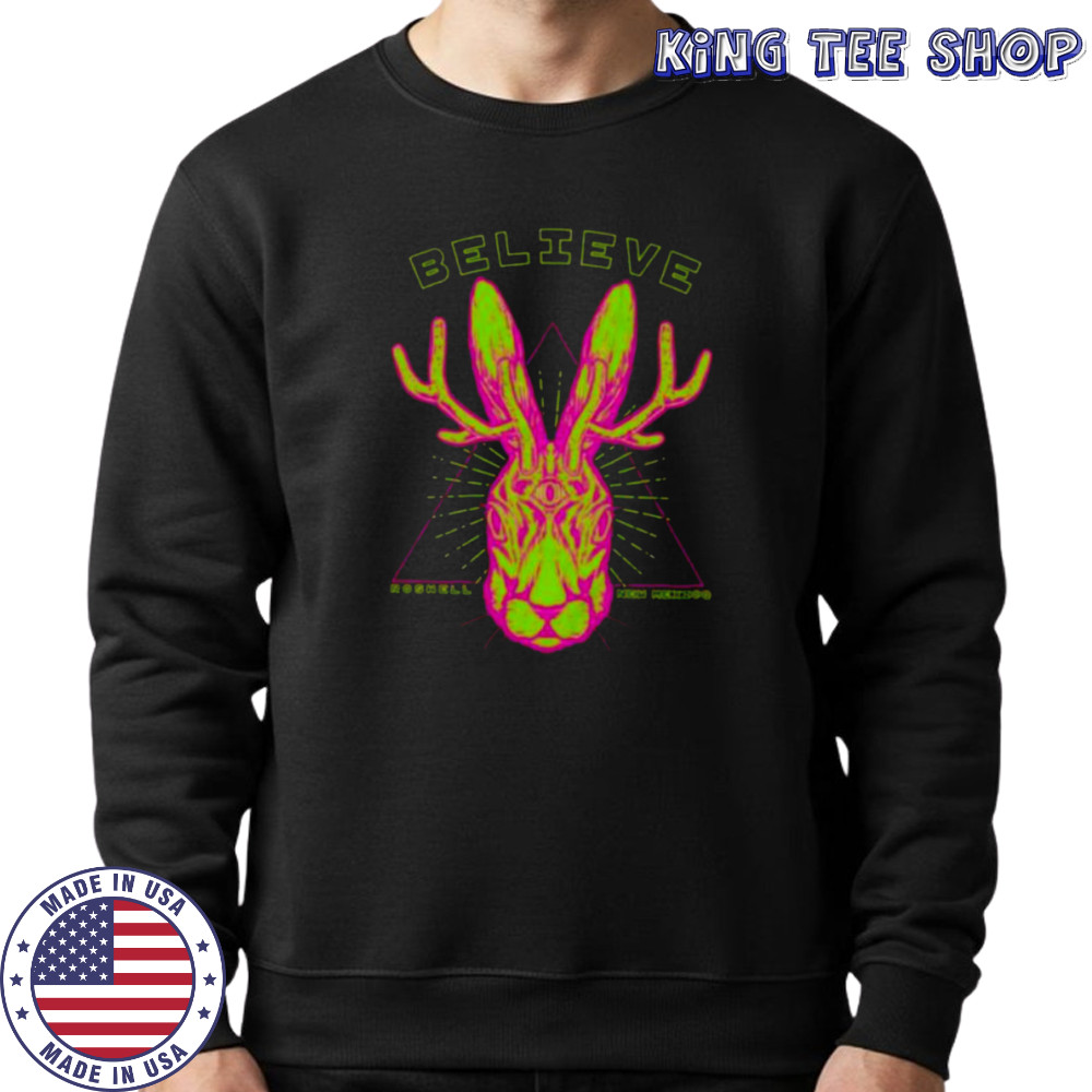 Believe rabbit head shirt Sweatshirt