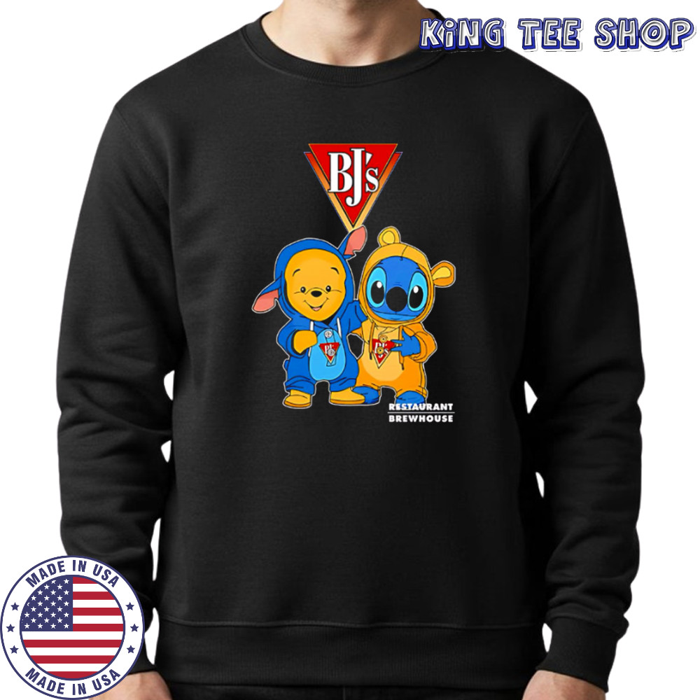 Bj’s restaurants pooh and stitch friends shirt Sweatshirt