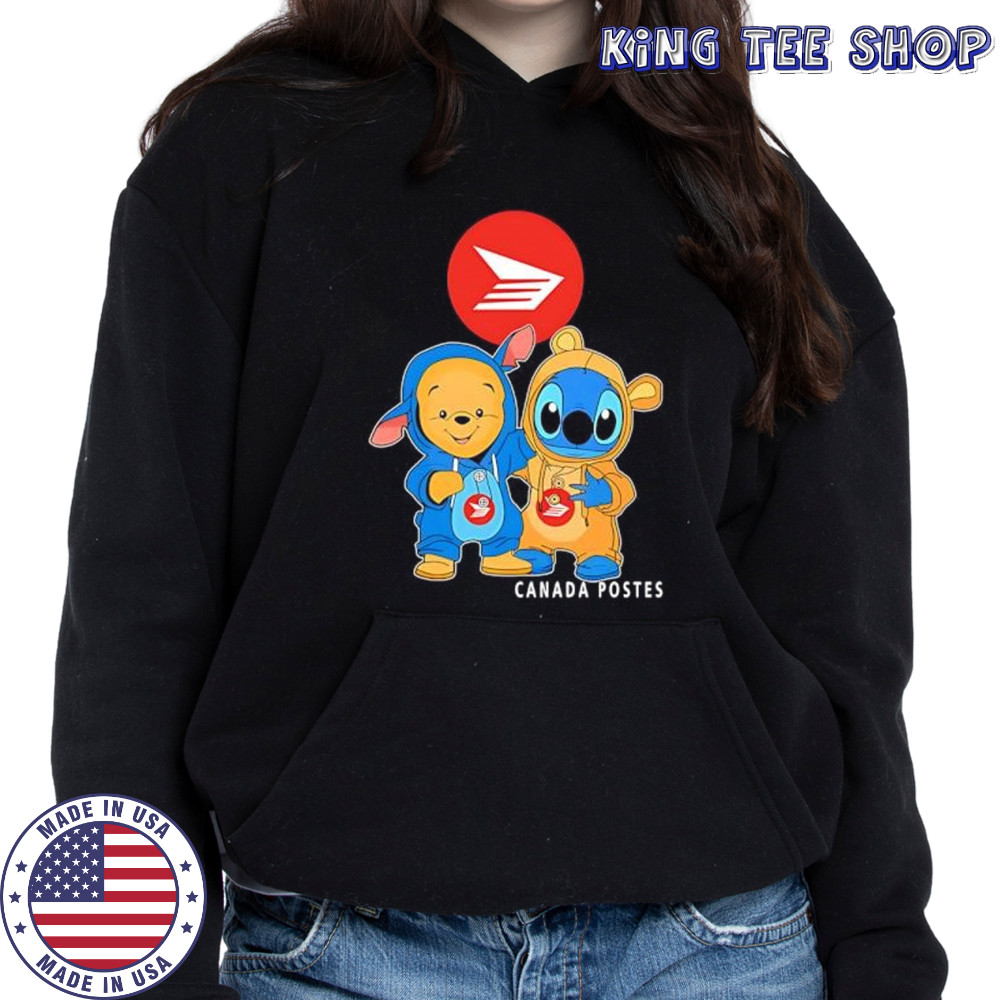 Canada post pooh and stitch friends shirt Hoodie