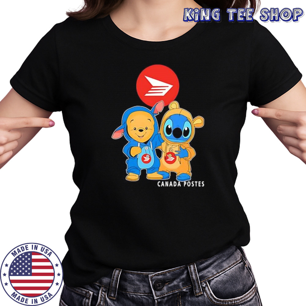 Canada post pooh and stitch friends shirt Women's T-shirt