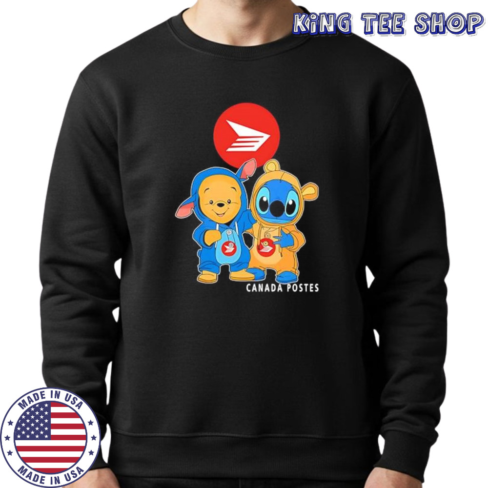 Canada post pooh and stitch friends shirt Sweatshirt